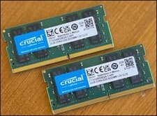 64GB (2x32GB) Crucial DDR4 PC4-3200 Laptop Memory RAM 2Rx8 260 SODIMM 3200AA
