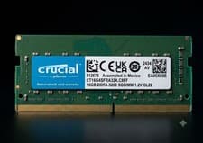Crucial 16GB DDR4-3200 SODIMM (CT16G4SFRA32A) Laptop Memory – Tested Working