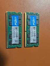 Crucial 32GB DDR4 2666 SODIMM 2 x 16GB Laptop MEMORY RAM kit ct16g4sfd8266