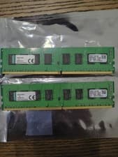 Lot Of Two Kingston KVR1N15S8/8 BKMM0871624 (2x8gb) 16gb Total Memory RAM 