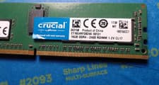 Crucial 16GB 2Rx8 PC4-2400T (DDR4-19200) DDR4 ECC Server Memory Ram
