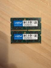 Crucial 32GB (2x16GB) DDR4-2666 SODIMM Laptop RAM CT16G4SFD8266 PC4-21300 CL19