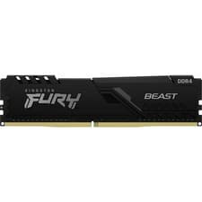 Kingston FURY Beast 16GB 3200MHz DDR4 CL16 Desktop Memory Single 16GB, Black