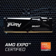 Kingston Fury Beast RGB 16GB (1 x 16GB) DDR5-5600 CL36-38-38  KF556C36BBEA-16