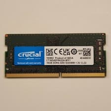 Crucial 16GB DDR4-3200MHz SODIMM Laptop Memory RAM CT16G4SFRA32A