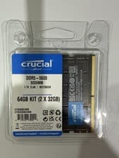 Crucial CT32G56C46S5 64GB (2 x 32GB) DDR5 5600 SODIMM RAM Set