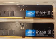 Crucial 64GB (2X32GB) DDR5 5600MHz PC5-44800 UDIMM Memory Ram CT32G56C46U5