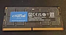 Crucial 32GB DDR5-5200 SO-DIMM Laptop Memory Modules (1x32GB) RAM - Fully Tested