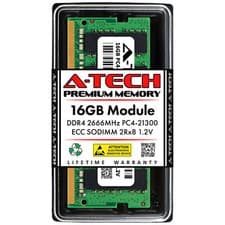 16GB PC4-21300 ECC SODIMM (Replacement for Kingston KSM26SED8/16MR) Memory RAM
