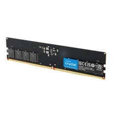 Crucial 32GB DDR5 RAM, 5600MHz (or 5200MHz or 4800MHz) Desktop 32GB, Black