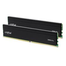 Crucial Pro 64GB (2x32GB) DDR4 3200MHz CL22 UDIMM Desktop Memory Module
