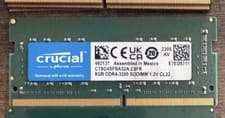 Crucial 8GB DDR4-3200 SODIMM Laptop Memory (CT8G4SFRA32A)